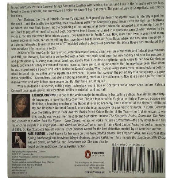 Patricia Cornwell’s Book “Port Mortuary” on CD - Picture 2 of 2